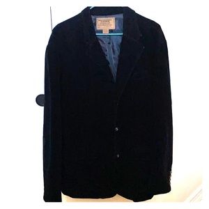 Guess Black Velvet Sport Coat/Blazer
